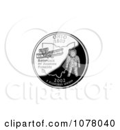 Astronaut And 1905 Flyer On The Ohio State Quarter Royalty Free Stock Photography by JVPD