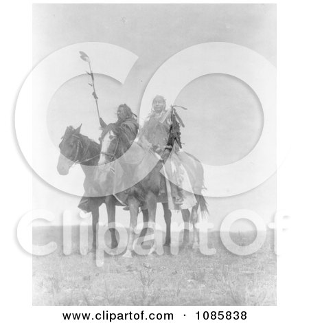 Atsina Native Chiefs on Horses - Free Historical Stock Photography by JVPD