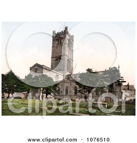 Burial Grouds at the Parish Church of St Laurence in Ludlow Shropshire England United Kingdom - Royalty Free Stock Photography  by JVPD
