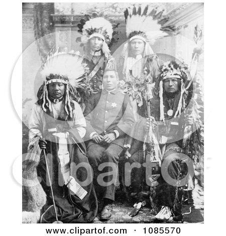 Capt. Geo Sword With Buffalo Bill’s Indians - Free Historical Stock Photography by JVPD