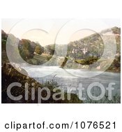Castle On The Hillside By The River In Wyaston Lees Monmouth Wales Monmouthshire Gwent England United Kingdom Royalty Free Stock Photography