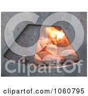 Charcoal Burning In A Barbecue Grill Royalty Free Stock Photography by Kenny G Adams