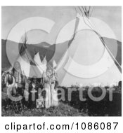 Chief Charlot With Family Free Historical Stock Photography