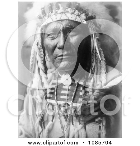Crow Indian Man by the Name of Ghost Bear - Free Historical Stock Photography by JVPD