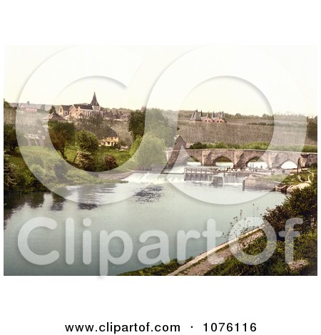 East Farleigh Lock on the River Medway Maidstone Kent England UK - Royalty Free Stock Photography  by JVPD