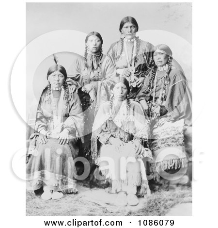 Five Ute Women - Free Historical Stock Photography by JVPD