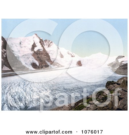 Grossglockner Mountain and Johannisberg in Carinthia - Royalty Free Stock Photography  by JVPD