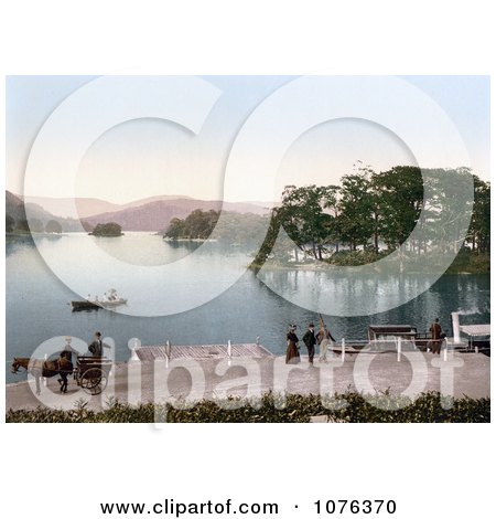 Historical Bowness-on-Windermere, Windermere in South Lakeland, Cumbria, England, United Kingdom - Royalty Free Stock Photography  by JVPD