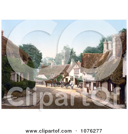 Historical Buildings in the Old Village of Shanklin Isle of Wight England UK - Royalty Free Stock Photography  by JVPD