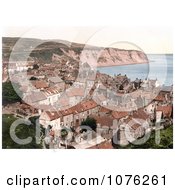 Historical Houses On Robin HoodS Bay In Bay Town Whitby North Yorkshire England UK Royalty Free Stock Photography