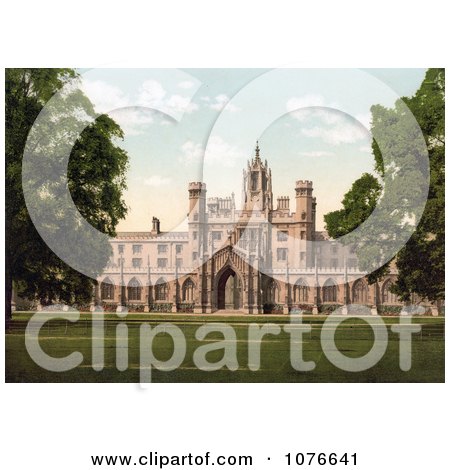 Historical St John’s College in Cambridge, Cambridgeshire, England, United Kingdom - Royalty Free Stock Photography  by JVPD