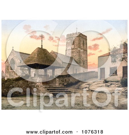 Historical St Mary’s Church in Morthoe Devon England - Royalty Free Stock Photography  by JVPD