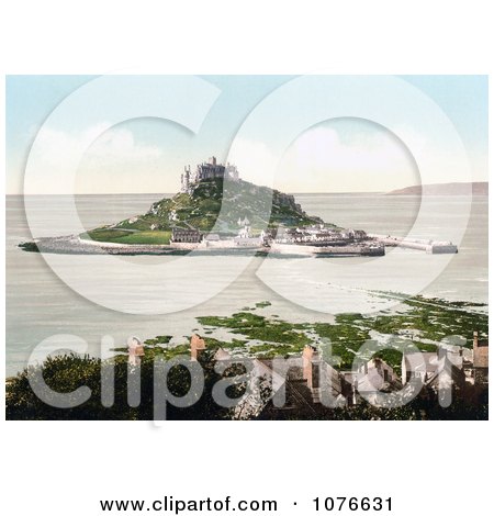 Historical St. Michael’s Mount Castle on Mount’s Bay, Penzance, Penwith, Cornwall, England, United Kingdom - Royalty Free Stock Photography  by JVPD