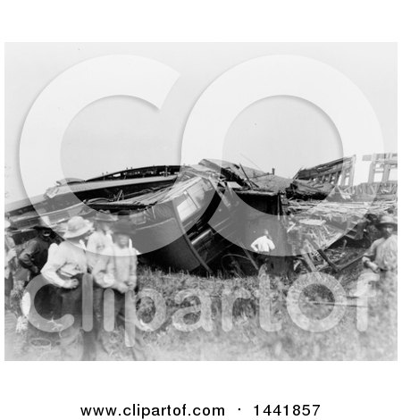 Historical Stock Photo of a Train Wreck by JVPD