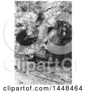 Historical Stock Photo Of Diamond Miners At The Bottom Of A Great Shaft At The Wesselton Mines Kimberley South Africa 1911
