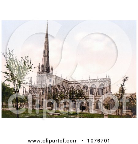Historical the Angelican St Mary Redcliffe church in Bristol, England - Royalty Free Stock Photography  by JVPD