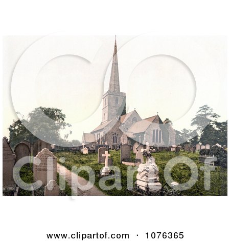 Historical the Burial Grounds of St Mary’s Church in Lydney Forest of Dean Gloucestershire England UK - Royalty Free Stock Photography  by JVPD