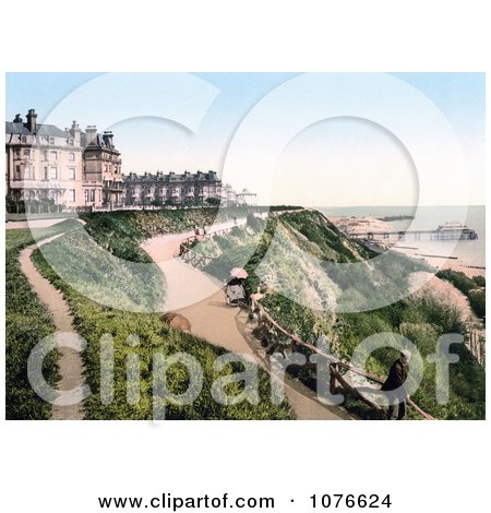 Historical the Grand Hotel on the Leas in Folkestone, Kent, England - Royalty Free Stock Photography  by JVPD