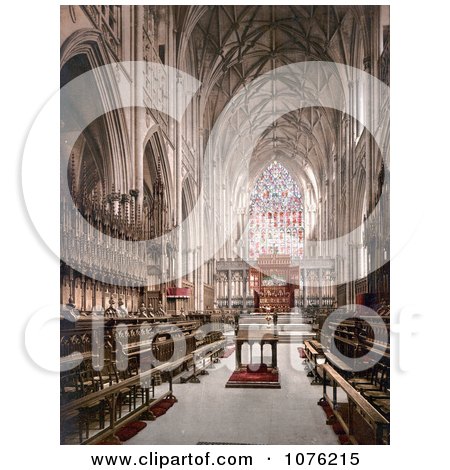 Historical the Interior of the York Minster Cathedral in York, North Yorkshire, England - Royalty Free Stock Photography  by JVPD