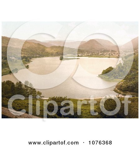 Historical the Lakefront Village of Grasmere Lake District Cumbria England UK - Royalty Free Stock Photography  by JVPD