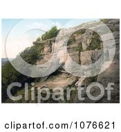 Historical The Lovers Seat Cliff In Fairlight Hastings Sussex England Royalty Free Stock Photography