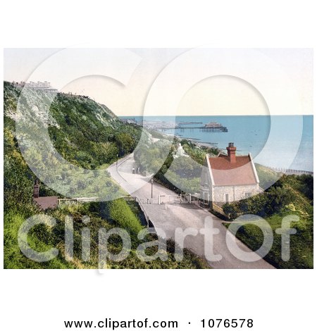 Historical the Lower Sandgate Road in Folkestone Kent England - Royalty Free Stock Photography  by JVPD