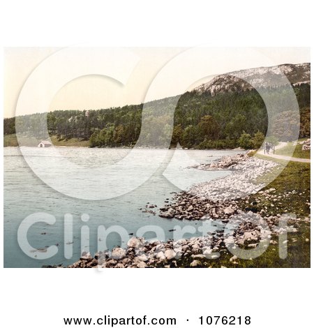 Historical the Malham Tarn Lake in Yorkshire Dales National Park in England - Royalty Free Stock Photography  by JVPD