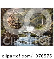 Historical The Nunnery Walks Waterfall Where The Croglin Water Joins The River Eden England Royalty Free Stock Photography