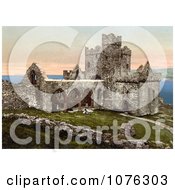 Historical The Original Peel Cathedral In Ruins In Peel Isle Of Man England Royalty Free Stock Photography