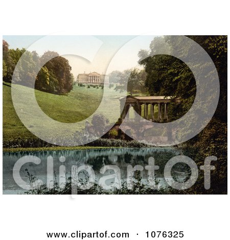 Historical the Palladian Bridge and the Prior Park CollegeBath Somerset England UK - Royalty Free Stock Photography  by JVPD