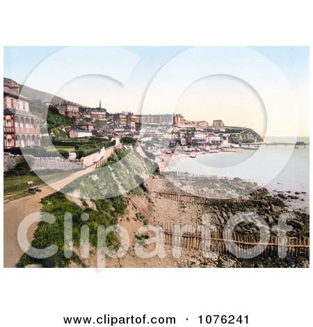 Historical the Promenade and Bay of Ventnor Isle of Wight England UK - Royalty Free Stock Photography  by JVPD