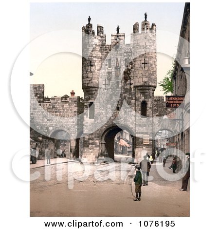 Historical the Punch Bowl Inn Near the Micklegate Bar in York North Yorkshire England - Royalty Free Stock Photography  by JVPD