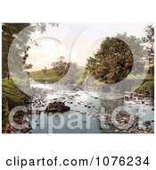 Historical The River Ribble Flowing Through Horton North Yorkshire England Royalty Free Stock Photography