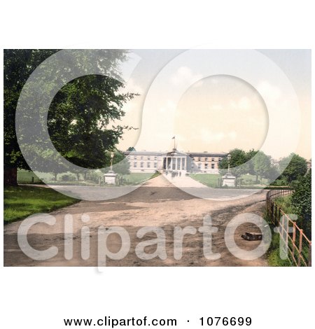 Historical the Royal Military Academy Sandhurst College in Camberley, Surrey, England - Royalty Free Stock Photography  by JVPD