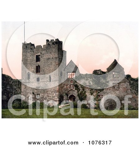 Historical the Ruins of Ludlow Castle Shropshire, England, United Kingdom - Royalty Free Stock Photography  by JVPD