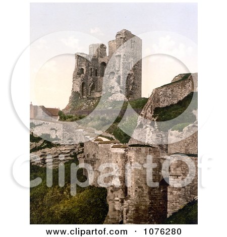 Historical the Ruins of Scarborough Castle in Scarborough North Yorkshire England UK - Royalty Free Stock Photography  by JVPD