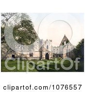 Historical The Ruins Of Wingfield Manor In Derbyshire East Midlands England Royalty Free Stock Photography