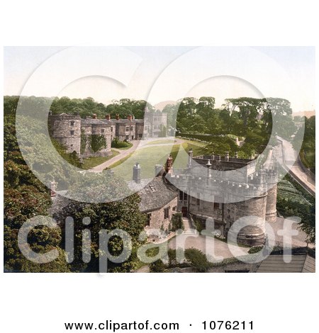 Historical the Skipton Castle in Craven Skipton North Yorkshire England UK - Royalty Free Stock Photography  by JVPD