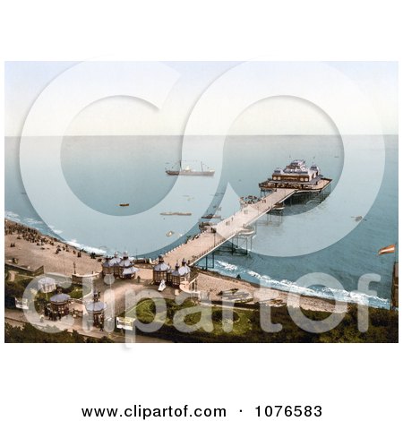 Historical the Victoria Pier at Folkestone Kent England - Royalty Free Stock Photography  by JVPD