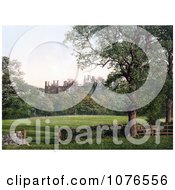 Historical The Wingfield Manor Ruins In Derbyshire England Royalty Free Stock Photography