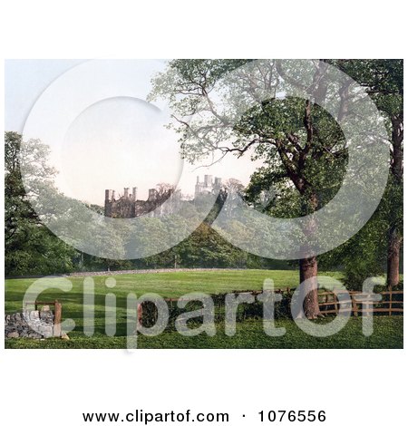 Historical the Wingfield Manor Ruins in Derbyshire, England - Royalty Free Stock Photography  by JVPD