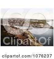 Historical View From East Cliff On Whitby North Yorkshire England UK Royalty Free Stock Photography