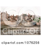 Historical Waterfront Houses On Robin HoodS Bay In Bay Town Whitby North Yorkshire England UK Royalty Free Stock Photography