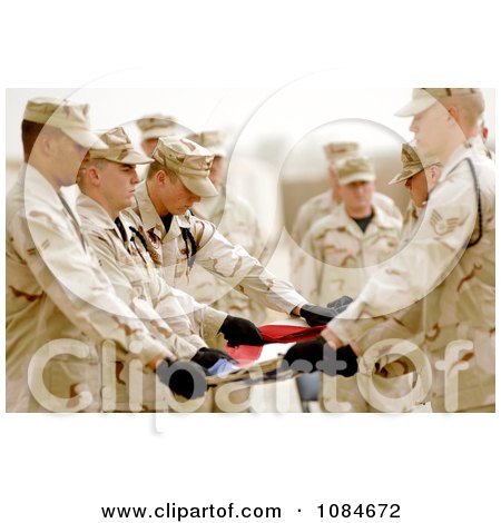 Honor Guardsmen Folding a Flag - Free Stock Photography by JVPD