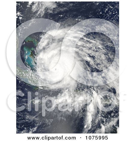 Hurricane Irene Over The Turks And Caicos Islands On August 24th 2011 - Royalty Free Stock Photography  by JVPD