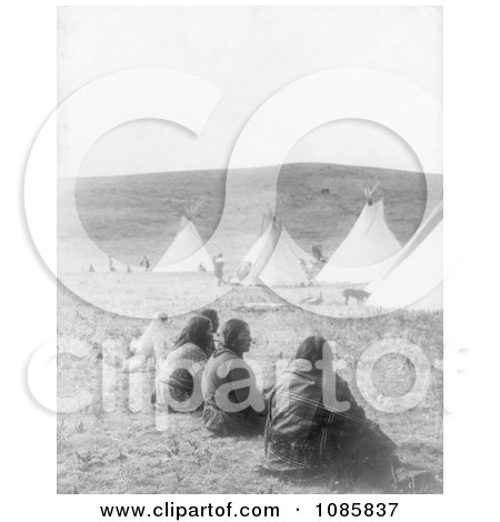 Indians and Tipis at Camp Gossips - Free Historical Stock Photography by JVPD