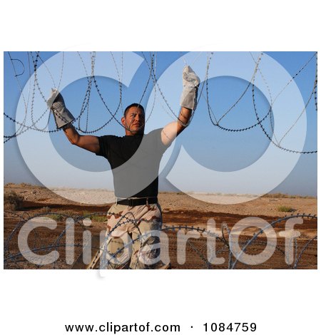 Installing Barbed Wire - Free Stock Photography by JVPD