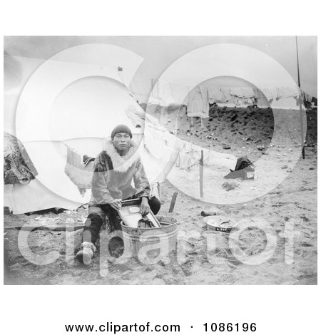 Inuit Doing Laundry - Free Historical Stock Photography by JVPD