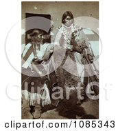 Jicarilla Apache Brave And Wife Free Historical Stock Photography