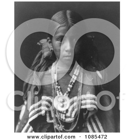Jicarilla Apache Indian Girl - Free Historical Stock Photography by JVPD